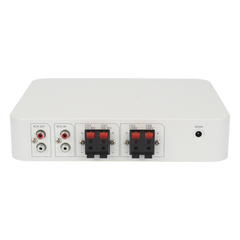 Amplificador | Bluetooth | 2 Canales con Control de volumen Independiente | 30 W por Canal | Salida 4-8 ohms x 2 | 100V COM x 2 | Una Zona | Música Ambiental