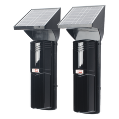Detector Fotoeléctrico Solar de 3 Rayos / 100 m Exterior / 4 Frecuencias / Batería de Litio 4,000 mAh / Sincronización Digital