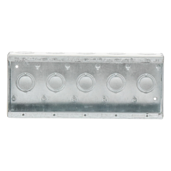 Caja Multigang de 5 Gang / Profundidad 2 1/2" / 19 Entradas 1/2"-3/4".