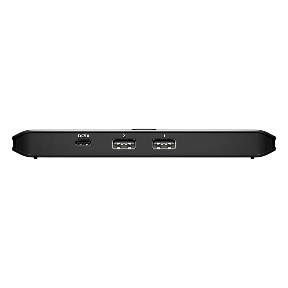 Switch USB 2.0 Compartido 2 x 4 Essentials | 480 Mbps | InstaSync | Pulsador Integrado | Diseño Compacto