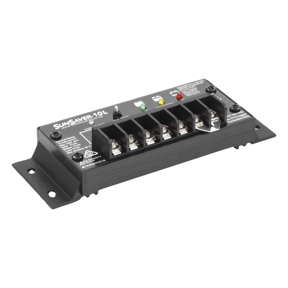 Controlador de Carga Solar SunSaver PWM 10 A / 12 VCC / Encapsulado Epóxico / Clase 1 Div 2 / Compensación de Temperatura