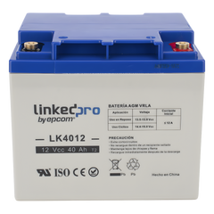 Batería de respaldo 12 V | 40 Ah | AGM | Especial para Seguridad Electrónica | UPS | Sistemas de Emergencia | Certificada UL | Vida útil 5 años | Terminales T2