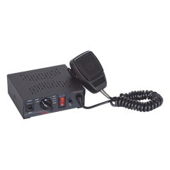 Sirena Vehicular de 100W de Potencia, Con Switch Giratorio de 6 posiciones y Micrófono Integrado de Uso Rudo