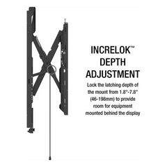Soporte de Pared Universal Scissor SmartMount para Pantallas desde 49" hasta 120" / Extensión 12.8" (325 mm) / Carga Máxima 250 lb (113.4 kg) / Ajuste Post-Instalación / Hook-and-Hang / IncreLok