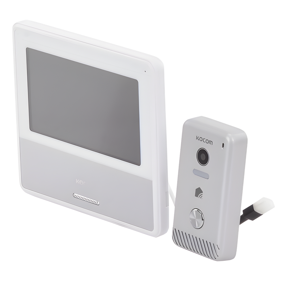KIT DE VIDEOPORTERO IP COLOR NEGRO / Apertura con app / Súper elegante / Monitor WIFI / Alimentación 110vca