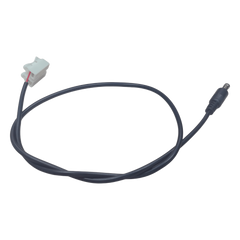 Cable con Conector Macho (Pigtail) | Forro Negro | Terminal Blanca | Alimentación para Vcc con Puntas Libres | Polarizado | Largo 22 cm ( 8.66 Pulgadas)  | Calibre 22AWG.