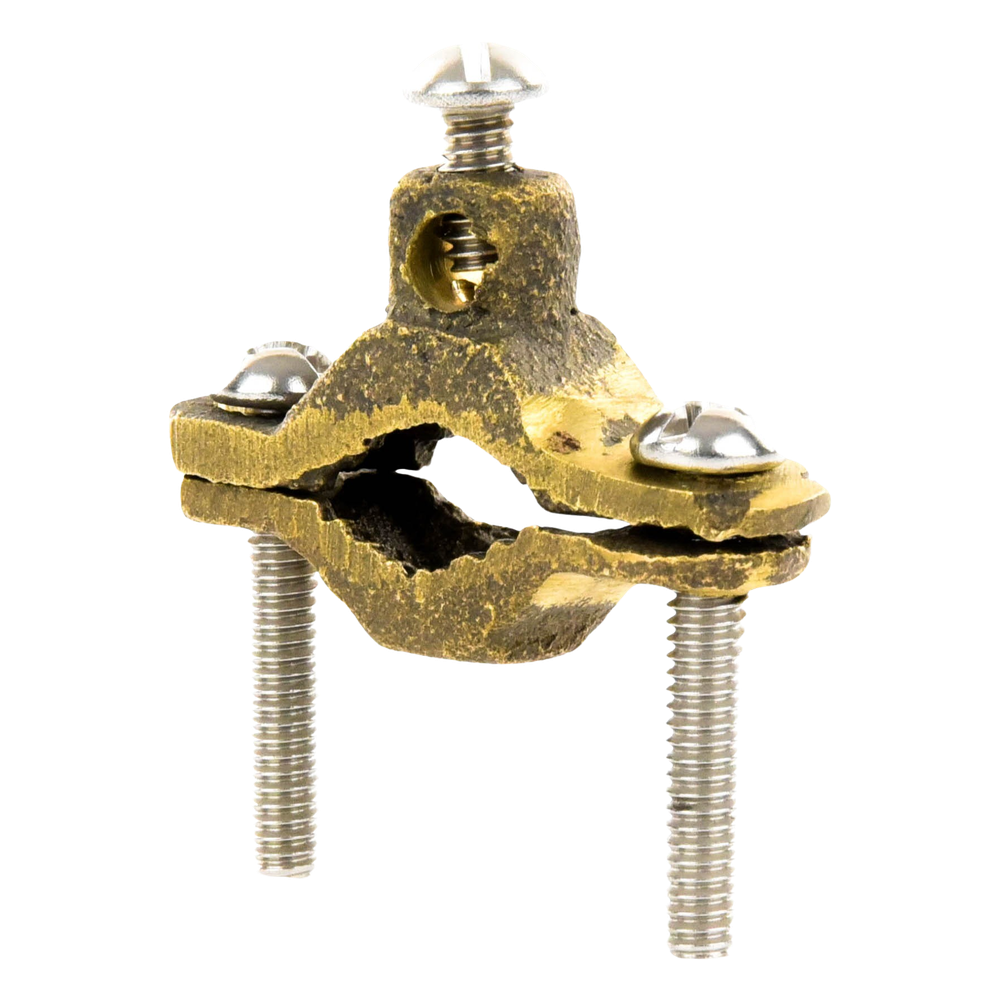 Conector Tubo a Cable / Bronce 100% / Tubo hasta 1 1/4 in / Cable 4 AWG / Aterrizaje Torres TZ / Sin Soldadura