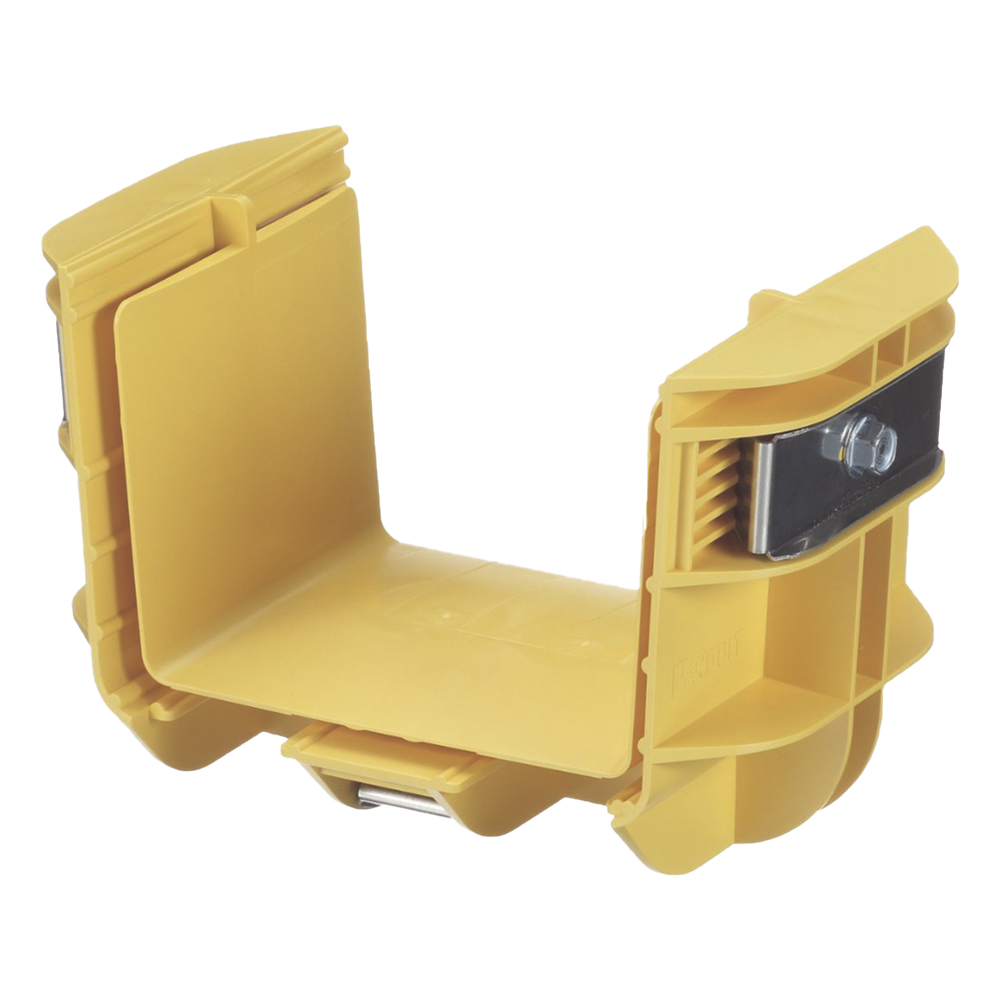 Union Recta "Cople", Para Canaleta FiberRunner™ 4X4, Color Amarillo