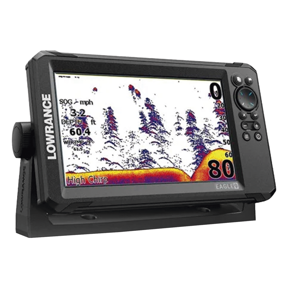 Eagle-9 ecosonda en pantalla horizontal IPS de 9 pulgadas, incluye transductor skimmer 50/200 kHz