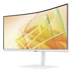 Monitor Curvo 34" Color Blanco / Aspecto 21:9 / Resolucion 3440 x 1440 / Frecuencia 100Hz / Entradas de Video HDMI / DisplayPort / Compatible VESA 100x100 / bocinas integradas