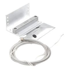 Contacto magnético de uso rudo con soporte ajustable en L y cable blindado, para puertas industriales y de cortina
