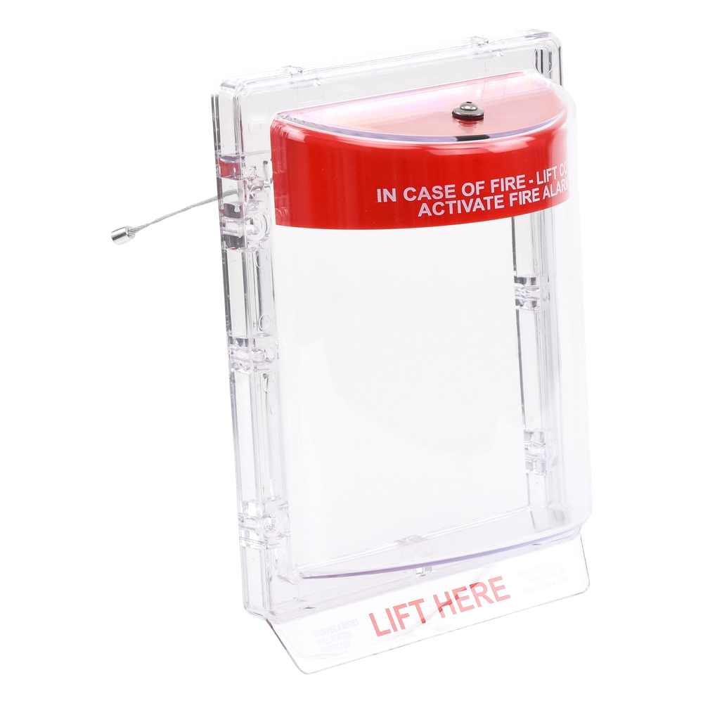 Cubierta Protectora Serie Stopper IIÆ De Policarbonato Super Resistente, Montaje Empotrado, Texto En Inglés, Sin Bocina