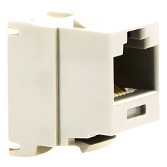 Conector Jack Estilo 110 (de Impacto), Tipo Keystone, Categoría 6, de 8 Posiciones y 8 Cables, Color Gris