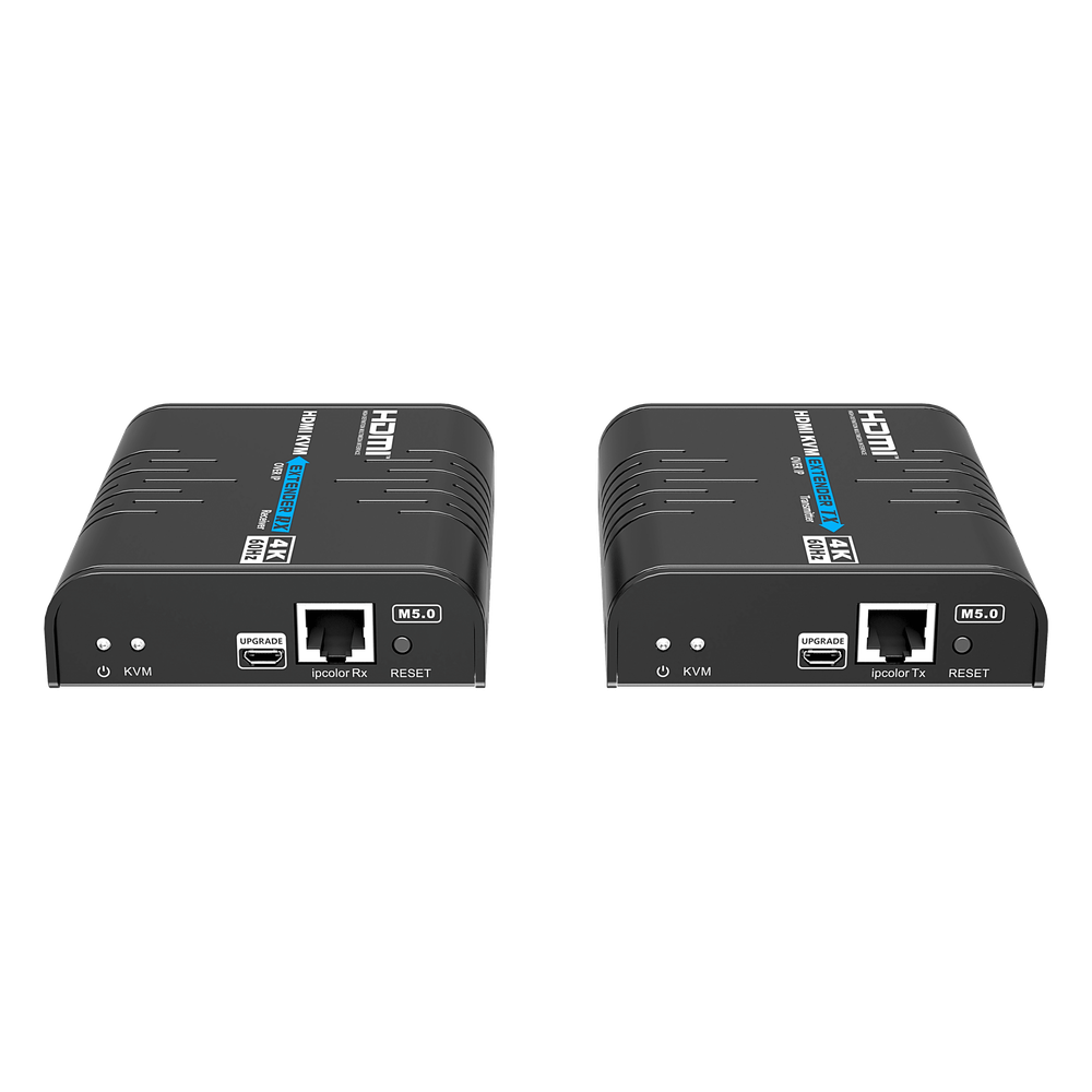 Extensor KVM HDMI 4K a 60 Hz | Transmisión hasta 120 mts con CAT6 | Resolución 4096x2160@60Hz | Ancho de Banda 18Gbps | HDCP1.4 y HDCP2.2 | Latencia 120~170ms | Conexión 1:1, 1:N, N:1, N:N