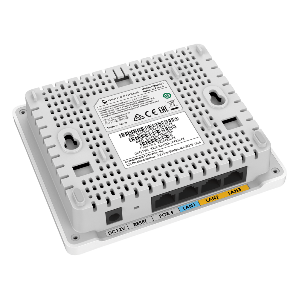 Punto de Acceso Wi-Fi 6 AX3000 / 3 Gbps / 2 Puertos Gigabit con PoE / MU-MIMO 2x2 (2.4GHz) y 3x3 (5GHz) / Hasta 256 Clientes Simultáneos / Cobertura de 100 mts / Gestión en la Nube GDMS