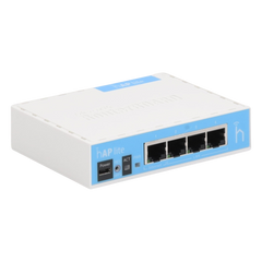 (hAP Lite) 4 Puertos Fast Ethernet y  Wi-Fi 2.4 GHz 802.11 b/g/n
