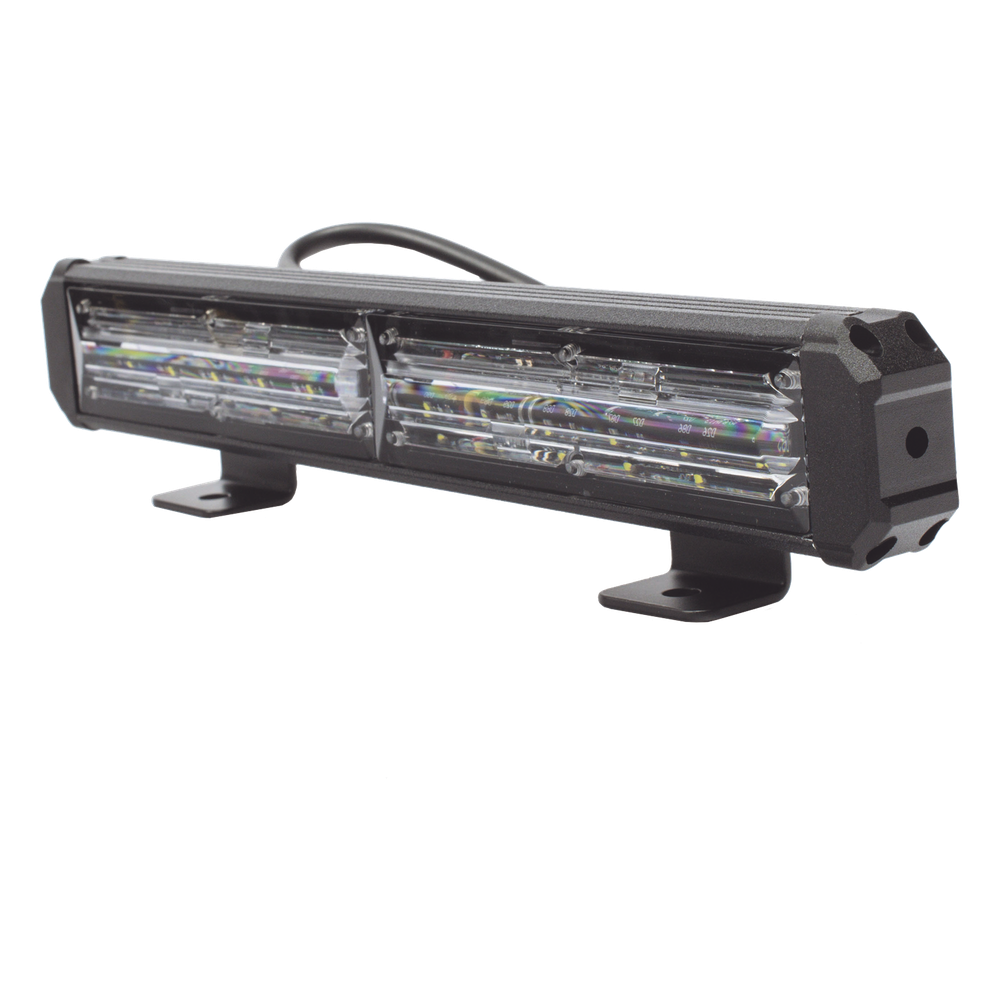 Barra de Luz de Advertencia, 2 Módulos de 6 LED, 11 Pulgadas Clara