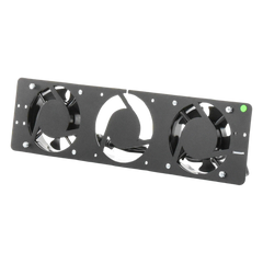Kit de 2 Ventiladores 110 Vca (12 x 12 cm) con Clavija para Gabinete de Piso