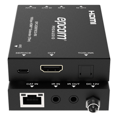 Extensor HDMI 4K@60Hz | PoC Bidireccional | HDR y Dolby Vision | Transmisión hasta 70m por CAT6 | Extractor Audio ARC Solo RX