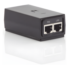 Adaptador PoE Ubiquiti de 24 VDC, 0.5 A con puerto Gigabit, compatible con airGateway