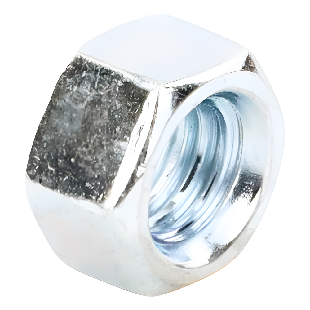 Tuerca Hexagonal Galvanizada de 3/8" (9.5 mm)/ Bolsa con 100 piezas.