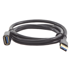 Cable Extensor USB 3.0 / 1 Metro / Macho-Hembra / 5 Gbps / Ultra Durabilidad / Núcleo de cobre estañado 28/22 AWG / Blindaje interior múltiple / Ideal para teclado, mouse , etc.