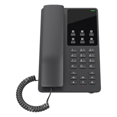 Teléfono IP Hotelero, 2 líneas SIP con 2 cuentas, codec Opus, IPV4/IPV6, color negro, con gestión en la nube GDMS