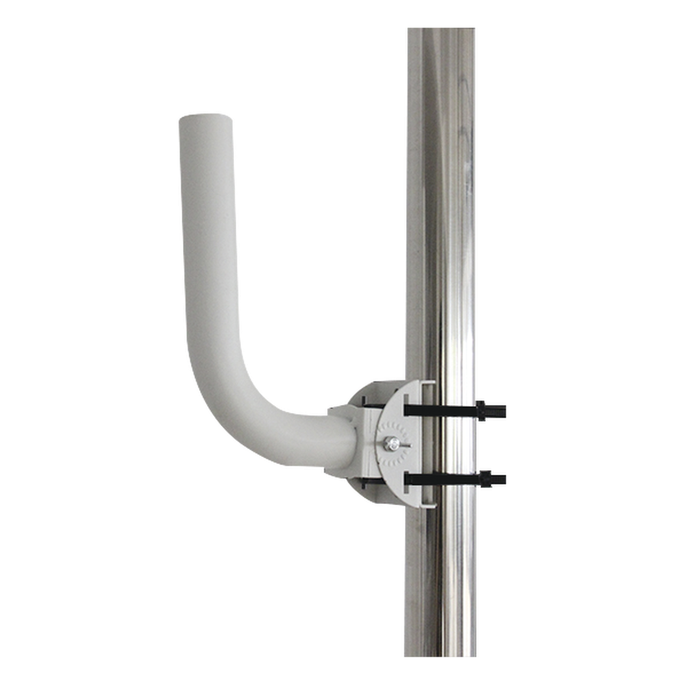 Montaje universal flexible para instalación en poste o pared, compatible con equipos Ubiquiti, Mimosa, Cambium y Altai