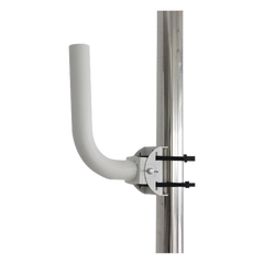 Montaje universal flexible para instalación en poste o pared, compatible con equipos Ubiquiti, Mimosa, Cambium y Altai