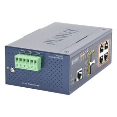Switch Industrial Administrable Capa 2, 4 Puertos PoE 802.3af/at 10/100/1000T, 2 Puertos SFP 100/1000X
