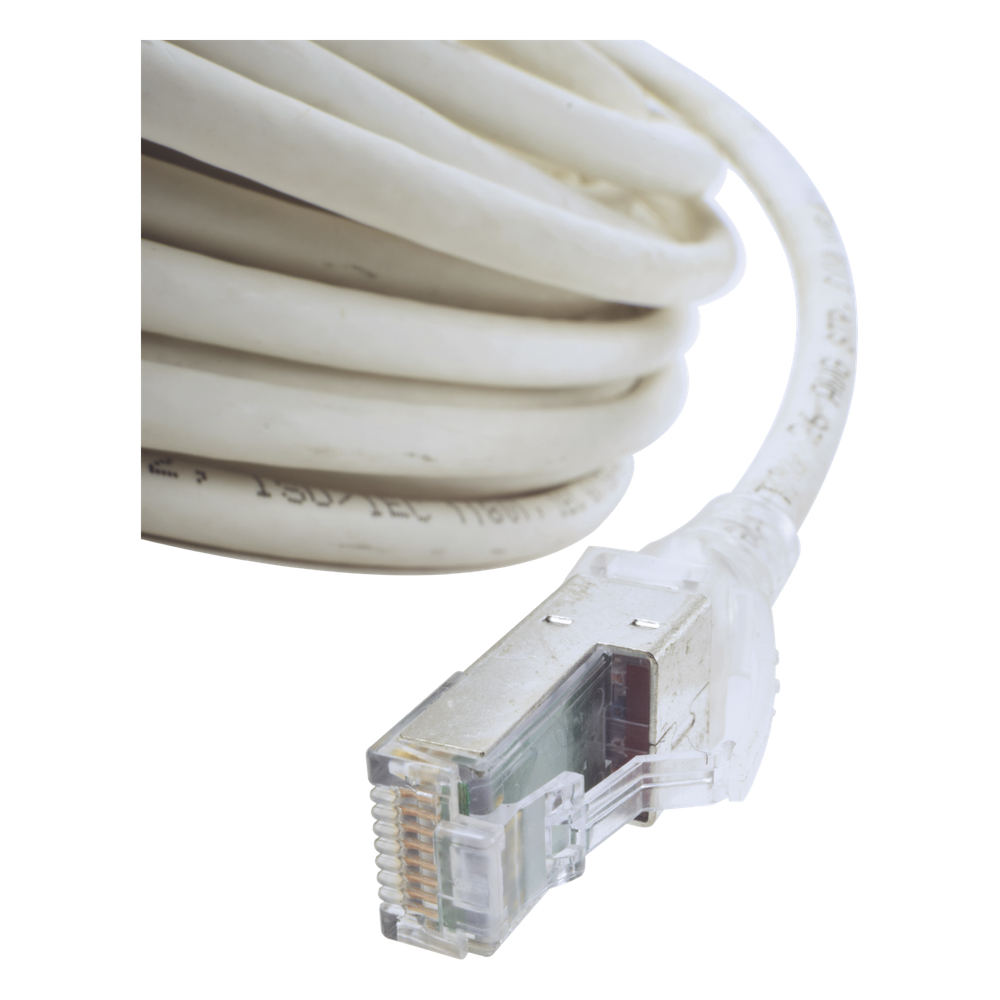 Patch Cord Z-MAX Cat6A S/FTP, CM/LS0H, 15.24 Metros (50 Pies), Color Blanco
