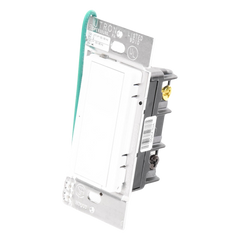 Interruptor de pared on/off para sistema RadioRA 2, doble voltaje 120/277 V, 8 A en iluminación y motores de 1/10 HP (3 A), dos hilos sin cable neutro, unipolar o multilocalización