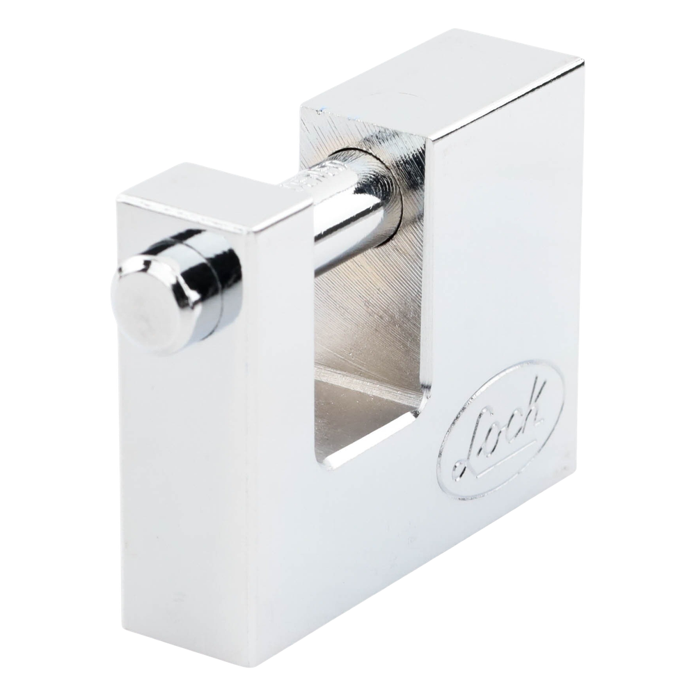 Candado para Cortina Metálica / Medida 70 mm/ Acabado Cromo Satinado/ Nivel de Seguridad 6 / Llave Estándar.