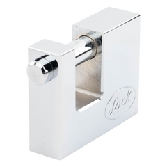 Candado para Cortina Metálica / Medida 70 mm/ Acabado Cromo Satinado/ Nivel de Seguridad 6 / Llave Estándar.