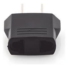 Adaptador de enchufe europea a americano, Calidad PREMIUM @ 6 A ; 110 - 250 Vca