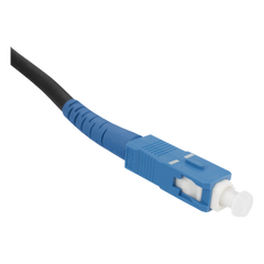 Rollo de Fibra Óptica Drop Redonda G657A2 Monomodo Simplex de 150 Metros (492.13 Pies) con Conectores SC/UPC-SC/UPC para Instalaciones Aéreas, Subterráneas o a la Intemperie