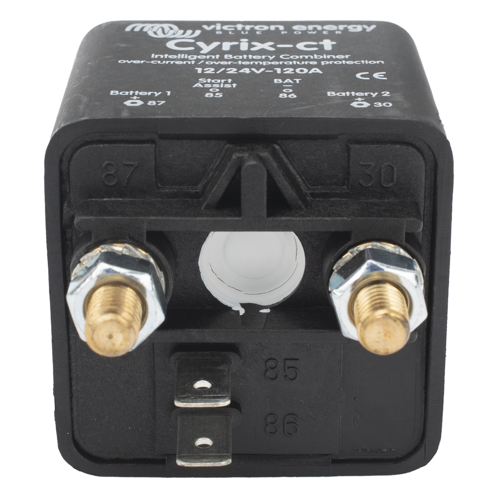 Cyrix-CT 12/24 V 120 A / Combinador Inteligente de Baterías en Vehículos y Embarcaciones