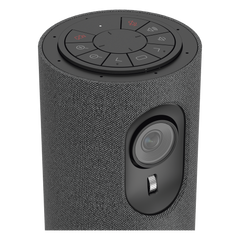 Cámara de Videoconferencia Portátil / Resolución de 2 Megapixel (Full HD) / 4 Micrófonos / Altavoz 5 W / Conexión USB / Control Remoto / Plug and Play  / Movimiento PTZ