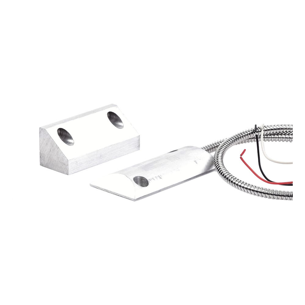Contacto Magnético para Piso Uso Rudo / Salida Dual NC/NA / GAP 65 mm (2.5 in) / Aluminio / Cable Blindado 55 cm / UL & CE
