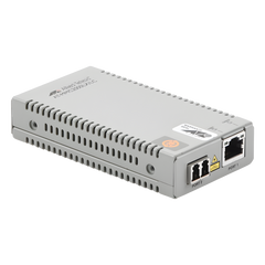 Convertidor de medios Gigabit Ethernet a fibra óptica, conector LC, monomodo (SMF), versión TAA (Trade Agreement Act), 10 km