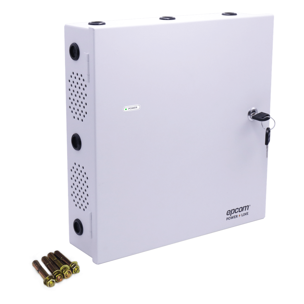 Fuente de Poder para Control de Acceso AL600FC / 6A Total / 5 Salidas Clase 2 PTC Auto-reiniciables / 12-24 VDC Selectable / Entrada 115 VAC / Respaldo Batería 40 AH / Supervisión FACP / Fail-Safe y Fail-Secure