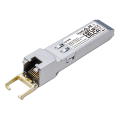 Transceptor mini-GBIC SFP+ RJ45 / Admite 10GBASE-T, 5GBASE-T, 2.5GBASE-T, 1000BASE-T y 100BASE-TX /  Distancia Hasta 30 metros / Conector RJ45 (10G)