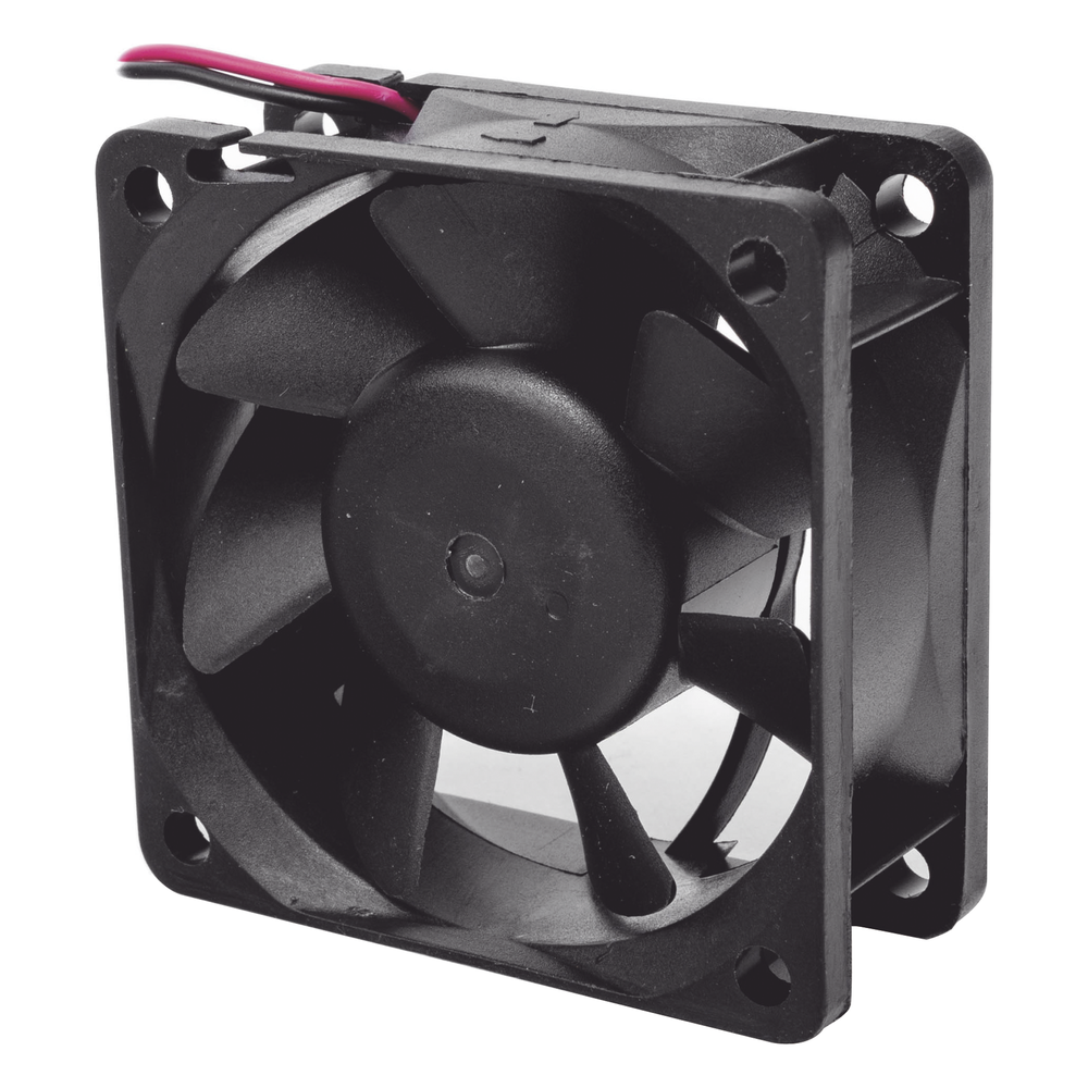 Ventilador Anticondensante Axial Cuadrado, 60x60x25 mm, 24 Vcc, 4500 RPM, 2.9 W, 0.12 A, Flujo de Aire de 25.0 CFM, Unión Sellada.