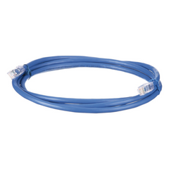 Cable de Parcheo UTP, Cat6A, 24 AWG, CM, Color Azul, 2 Metros (6.56 Pies).