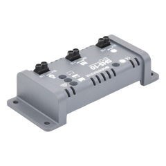 Controlador de Carga Solar PWM 10 A / 12 VCC / Desconexión Automática / IP22 / Protección Integral / Bajo Consumo 8 mA