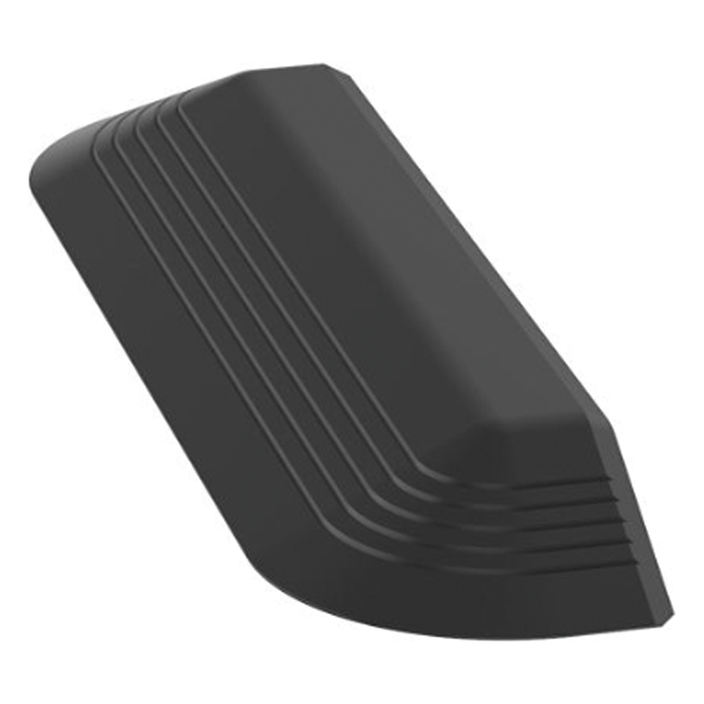 Tapa Final Para Canaleta de Piso AFR4BCBL6, Material PVC Rígido, Color Negro