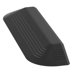 Tapa Final Para Canaleta de Piso AFR4BCBL6, Material PVC Rígido, Color Negro