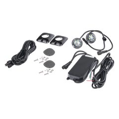 Estrobos Ocultos de 6 LED, Color Rojo/Azul, Ideales para Vehículos Encubierto