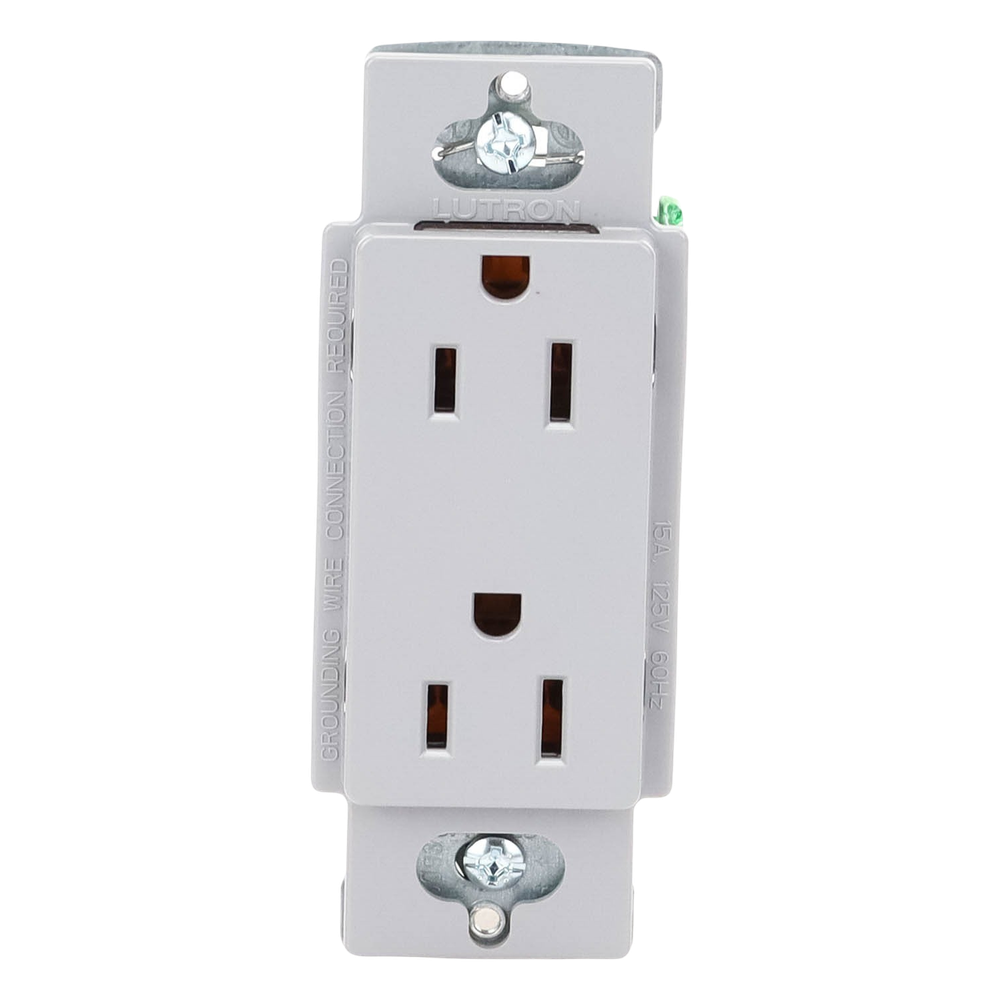 Contacto dúplex de pared 15 A / 125 V, línea Claro, para instalaciones residenciales y comerciales