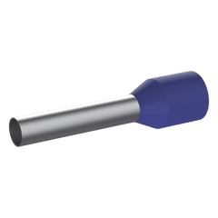 Ferrule Aislado PAN-TERM para Cable 14 AWG, Largo 12mm, DIN Color Azul. Paquete 500 Piezas